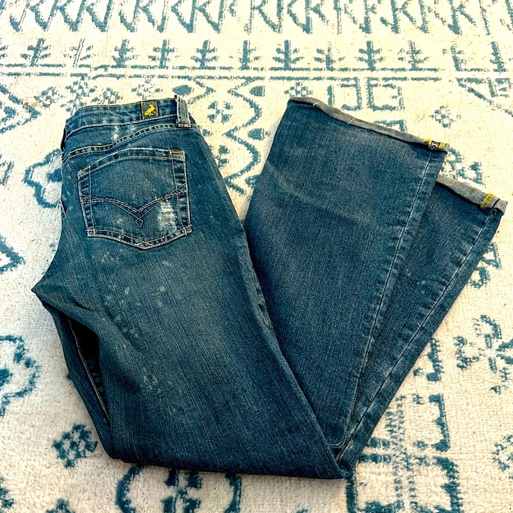 Kasil vintage bootcut distressed jeans